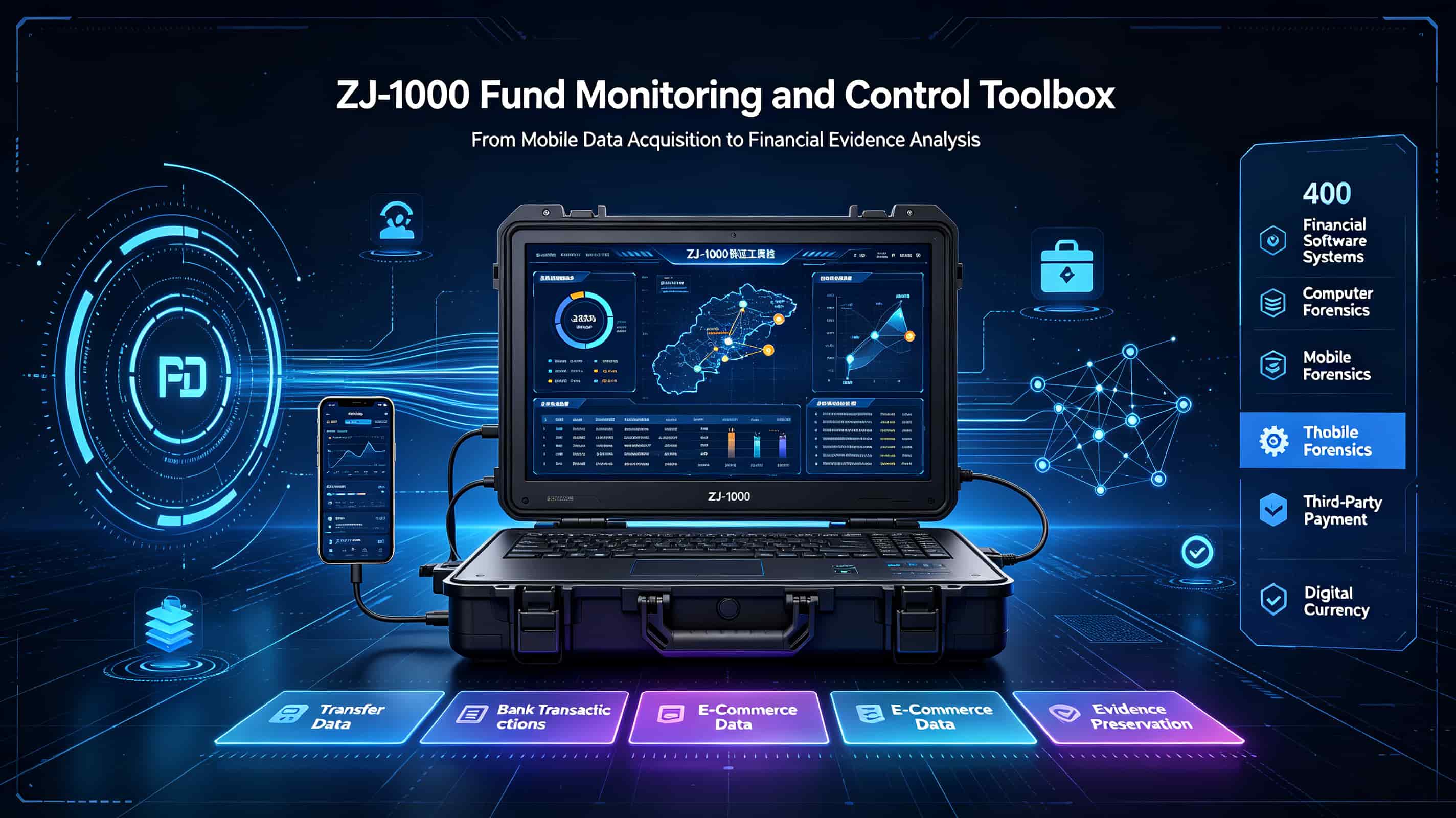 Enterprise Tax Investigation Equipment: ZJ-1000 Fund Monitoring and Control Toolbox