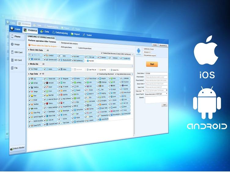 iPhone and Android Phone Forensics System